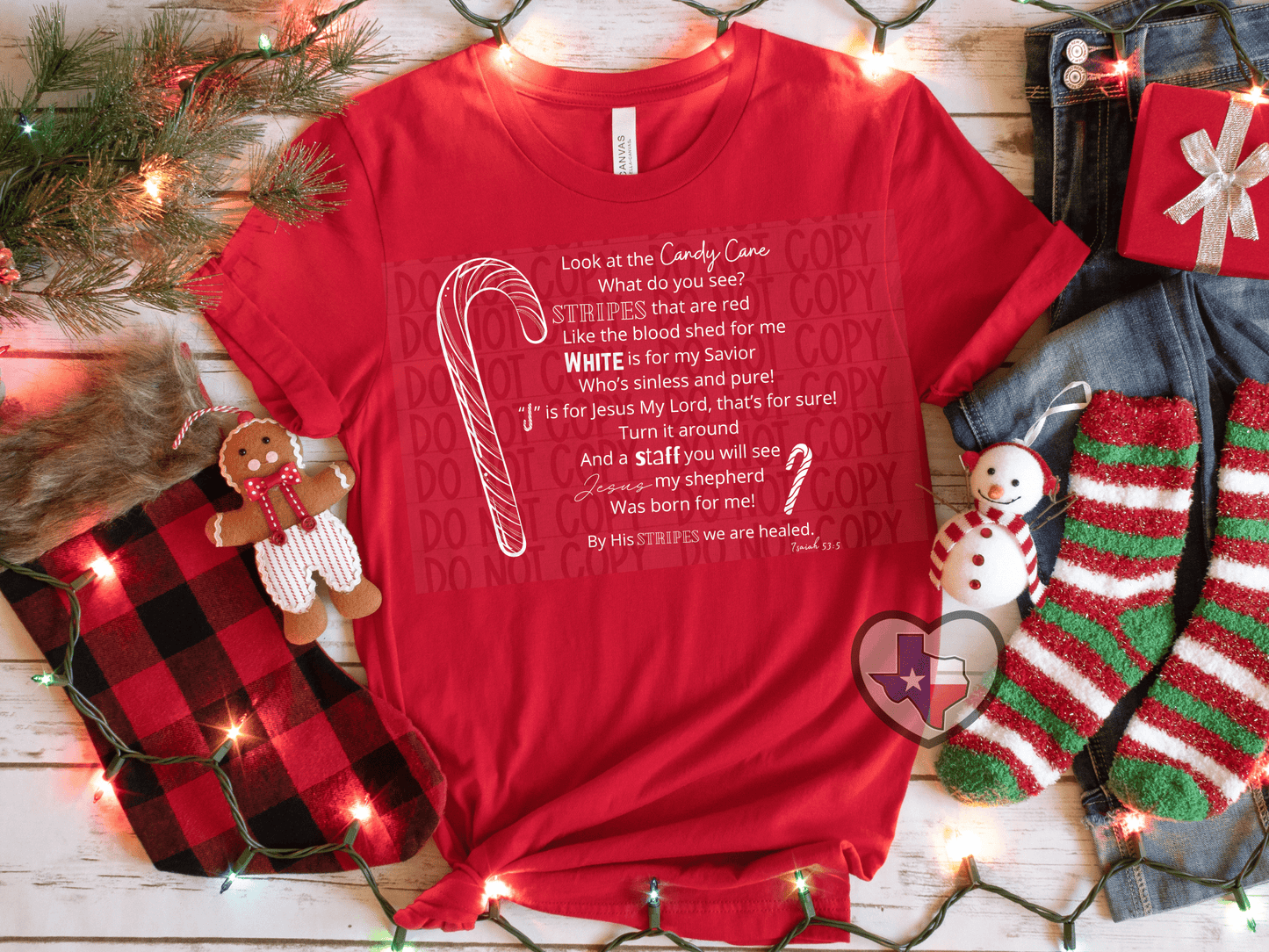 Candy Cane - Texas Transfers and Designs