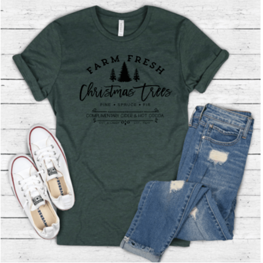 Farm Fresh Christmas Trees - Texas Transfers and Designs