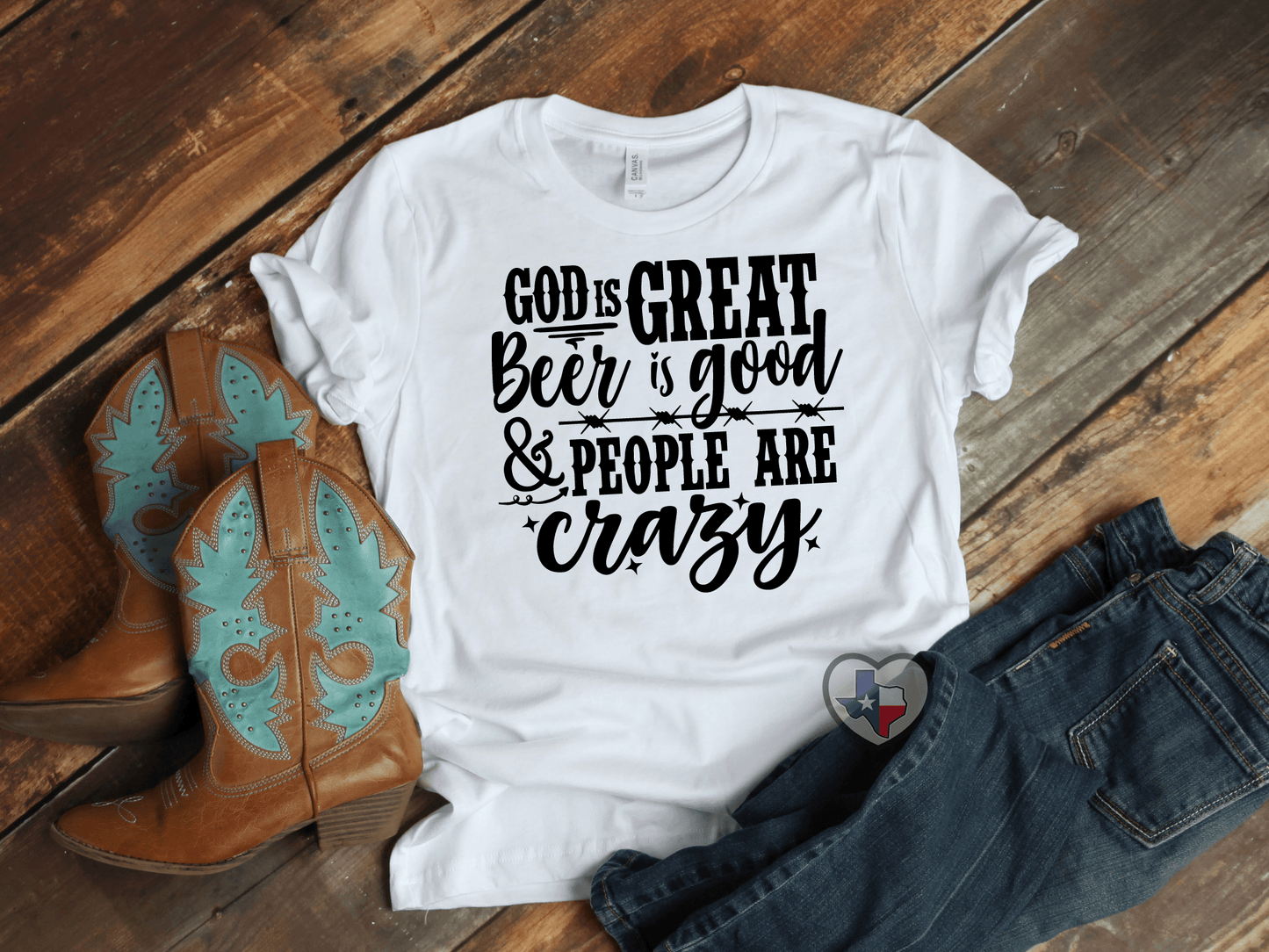 God is Great BLACK - Texas Transfers and Designs