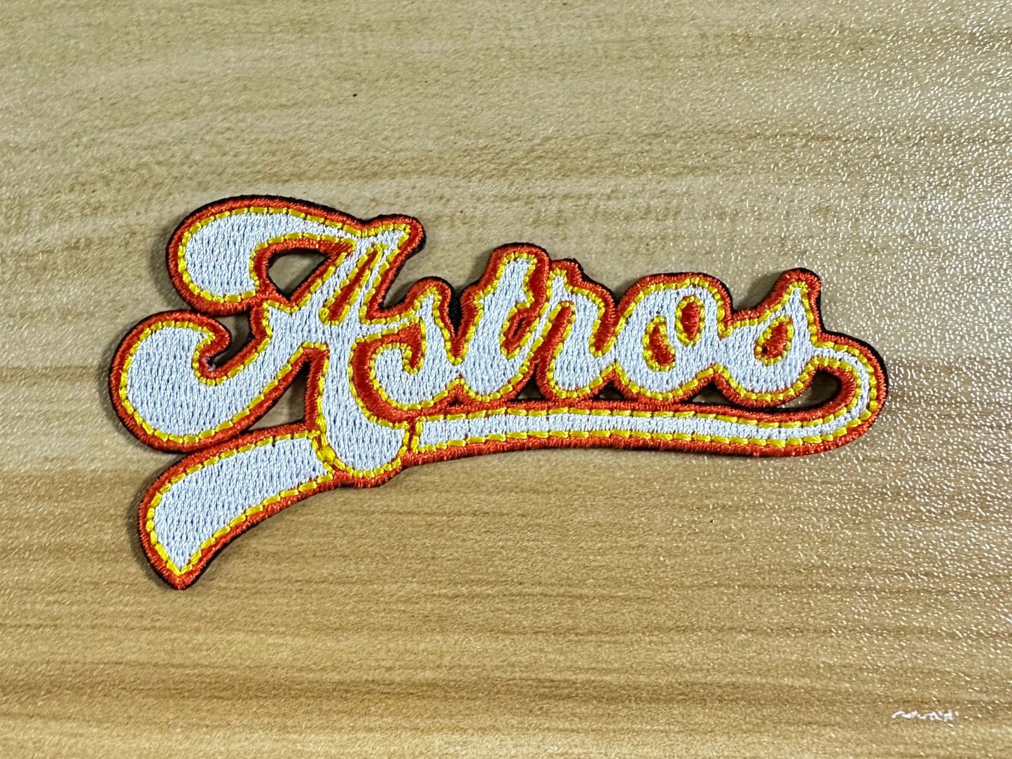 Astros Woven Iron-On PATCH - Texas Transfers and Designs