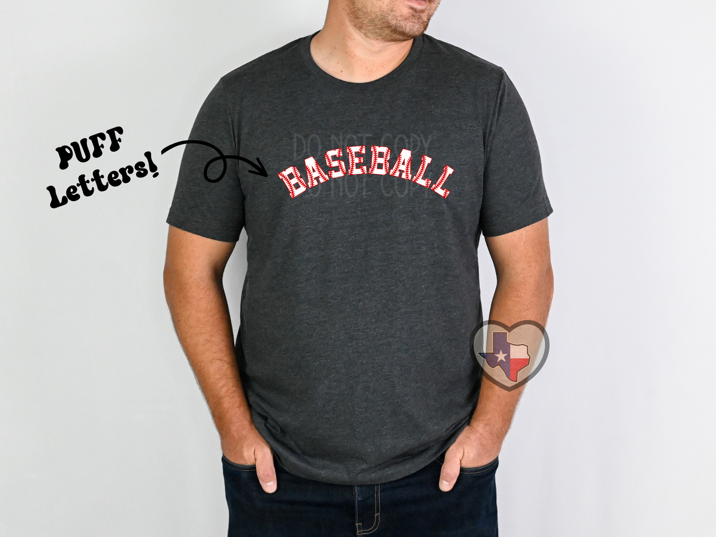 Baseball PUFF - Texas Transfers and Designs