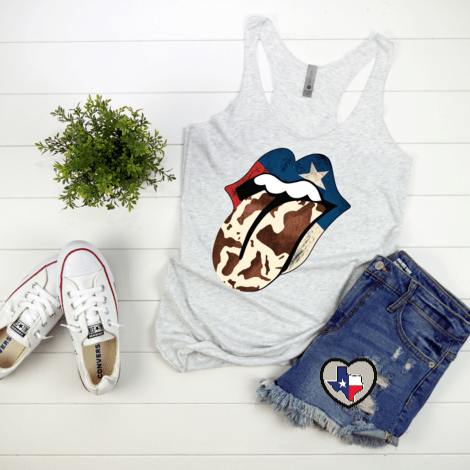 Texas Cow Tongue HIGH HEAT - Texas Transfers and Designs