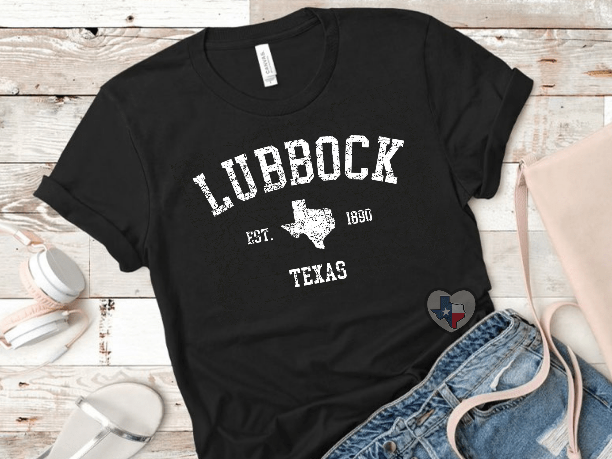 Lubbock Texas (White) *EXCLUSIVE* Texas Transfers and Designs