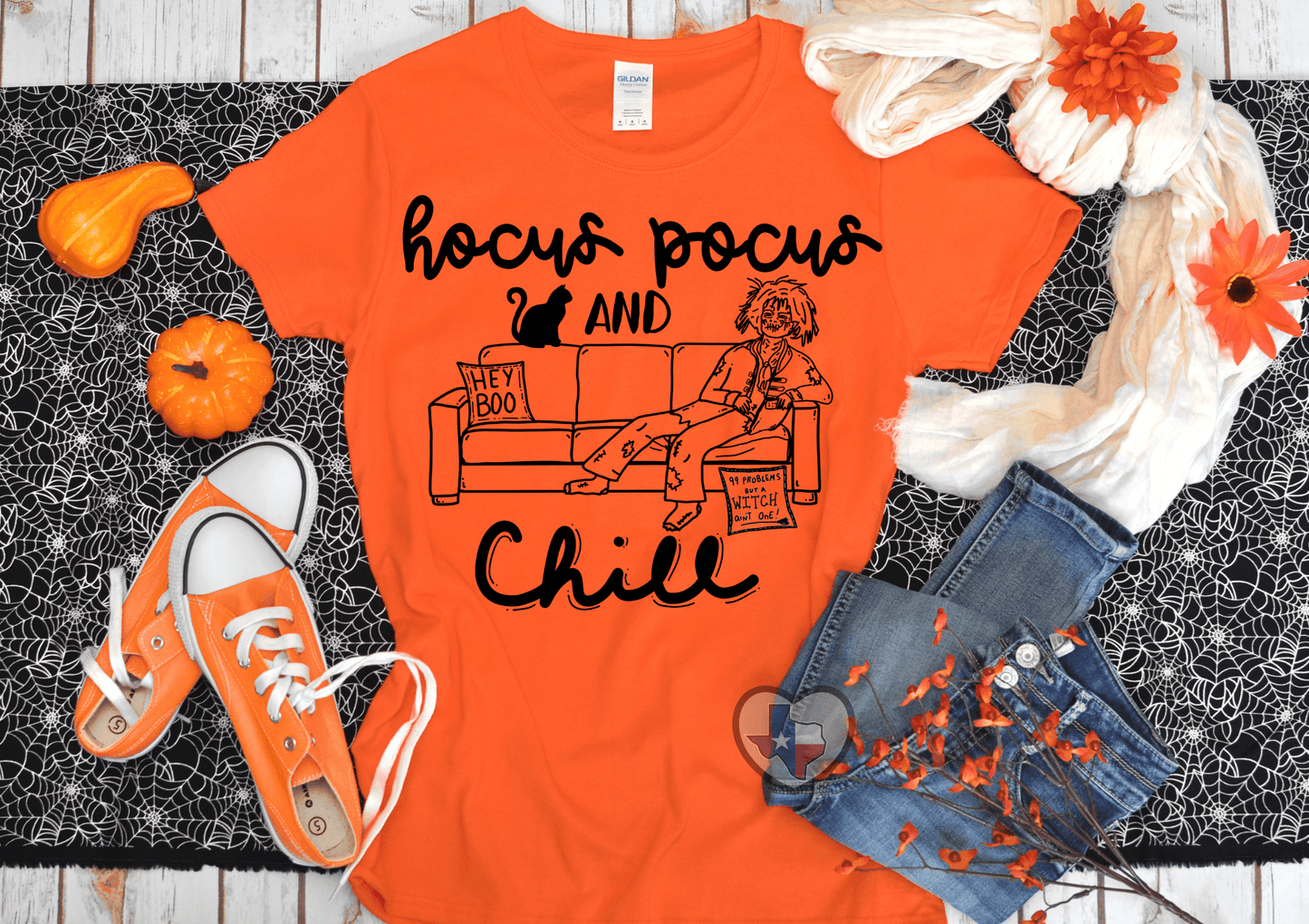 Halloween and Chill - Texas Transfers and Designs