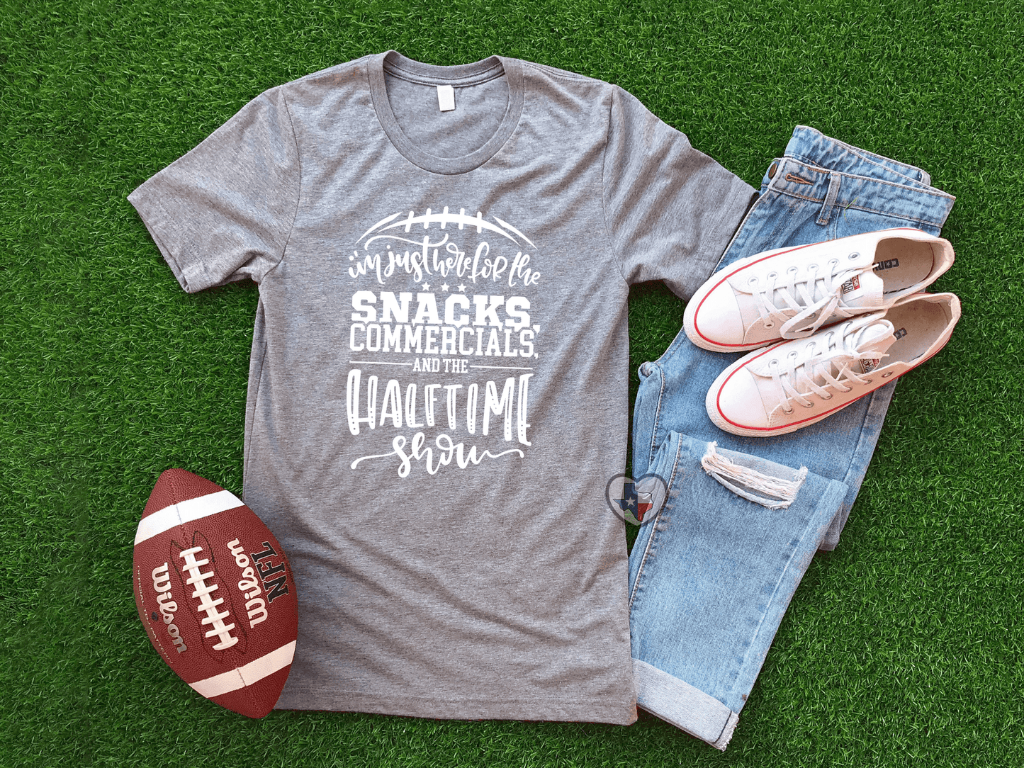 Snacks, Half Time Show, Commercials - Texas Transfers and Designs