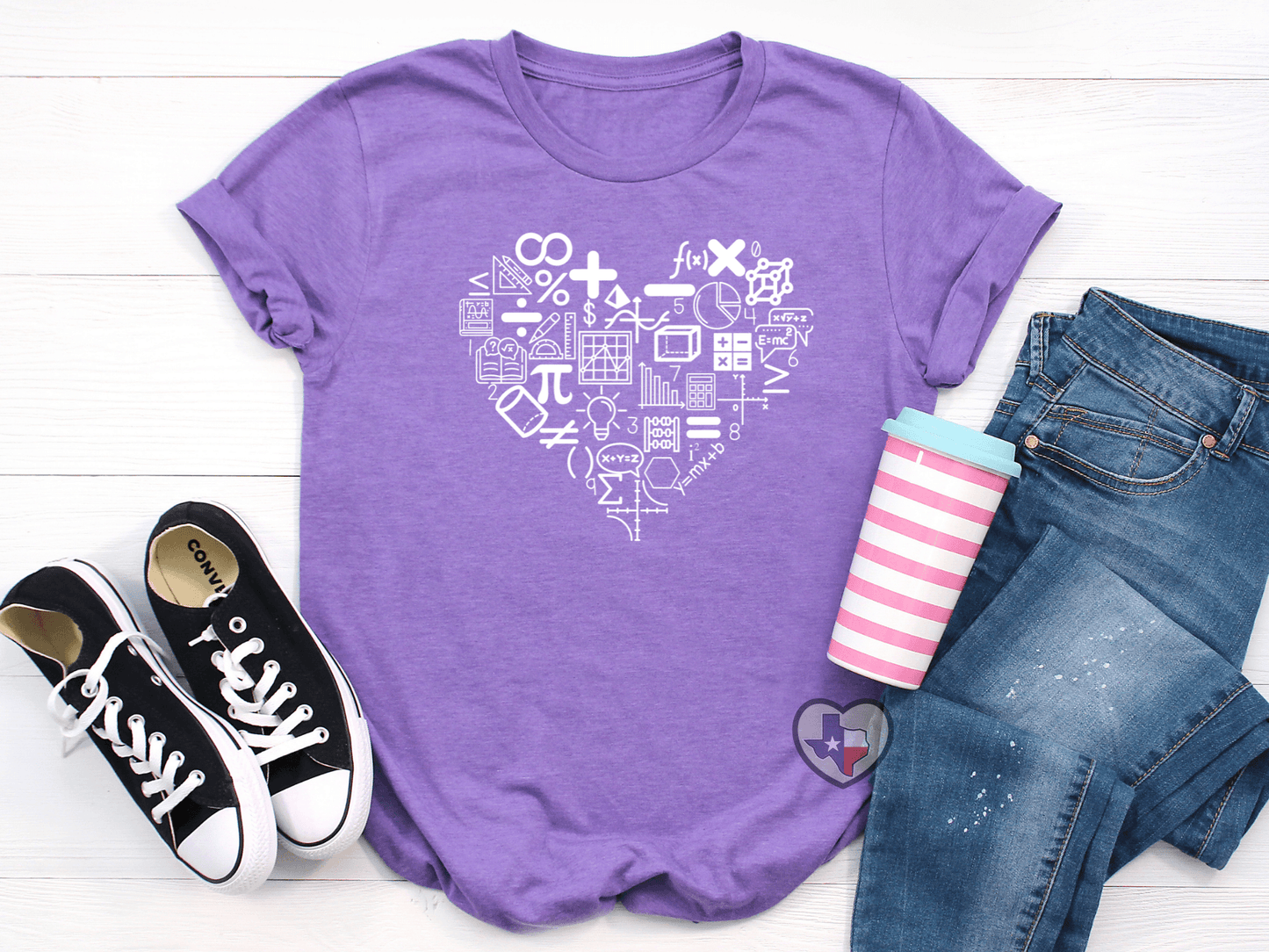 Math Heart - Texas Transfers and Designs