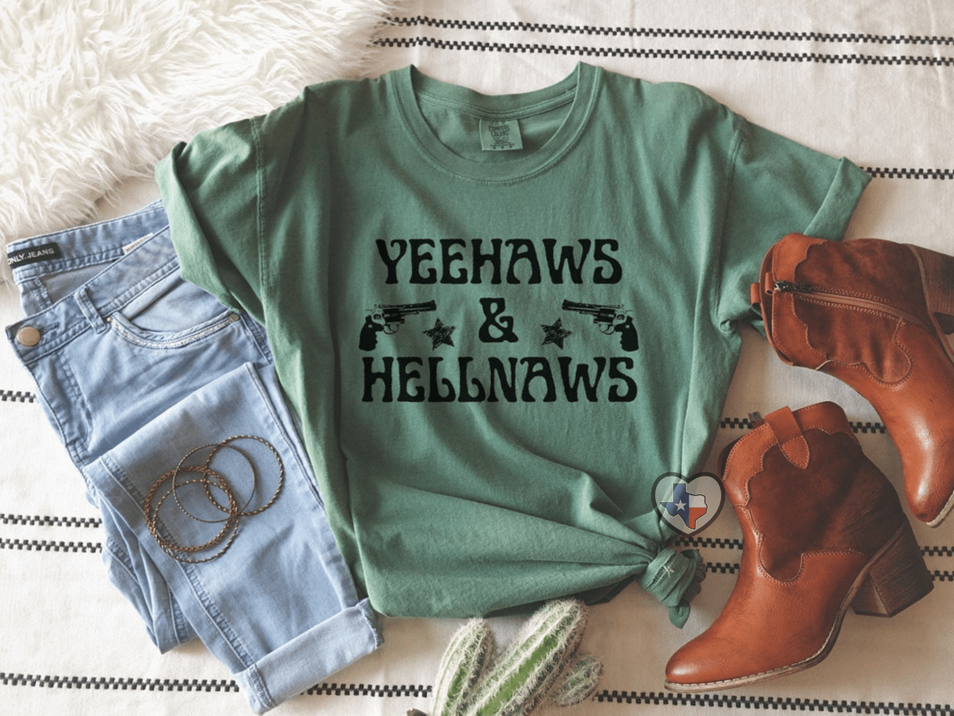 Yeehaws and Hellnaws - Texas Transfers and Designs