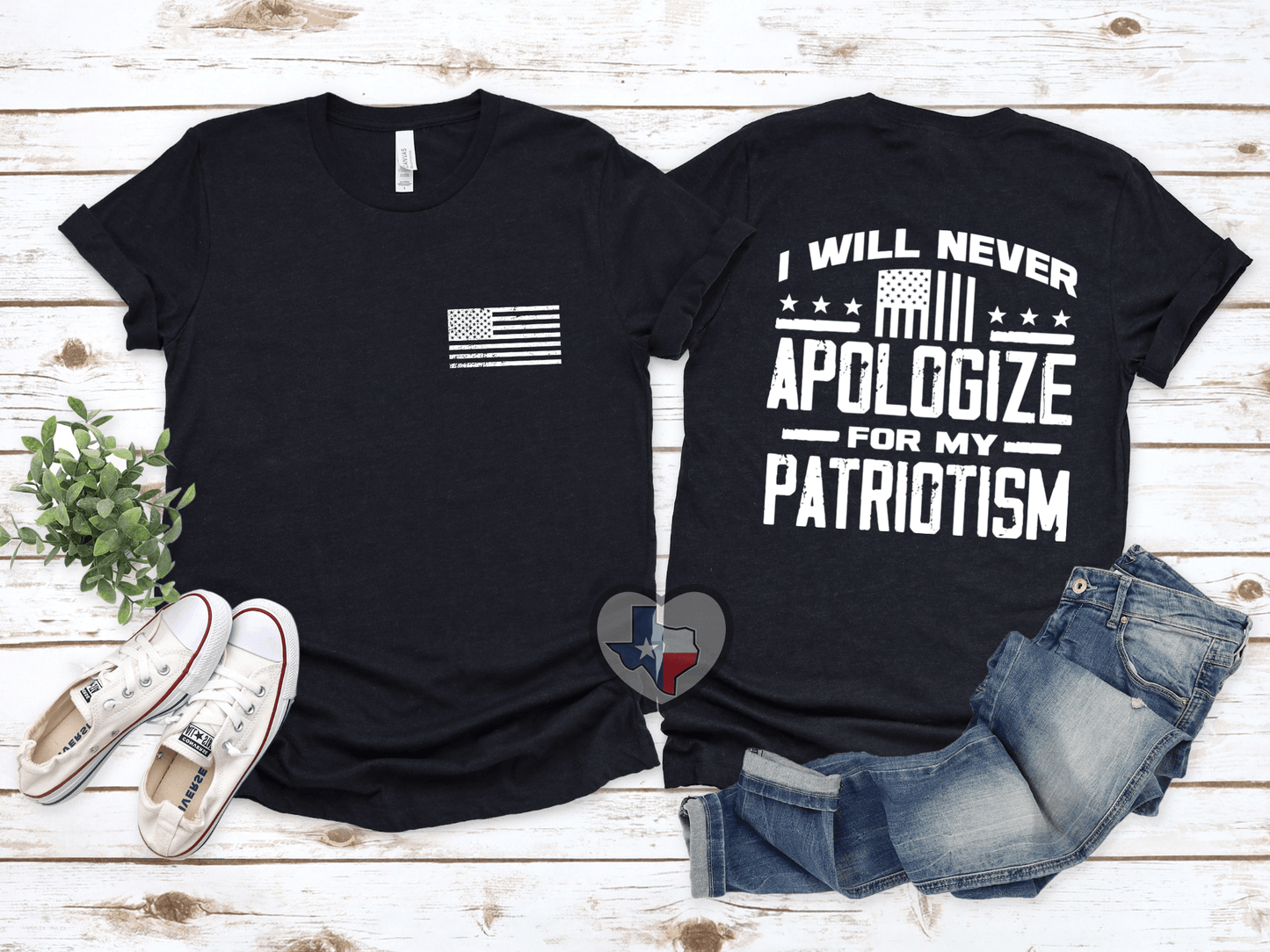 I Will Never Apologize - Texas Transfers and Designs