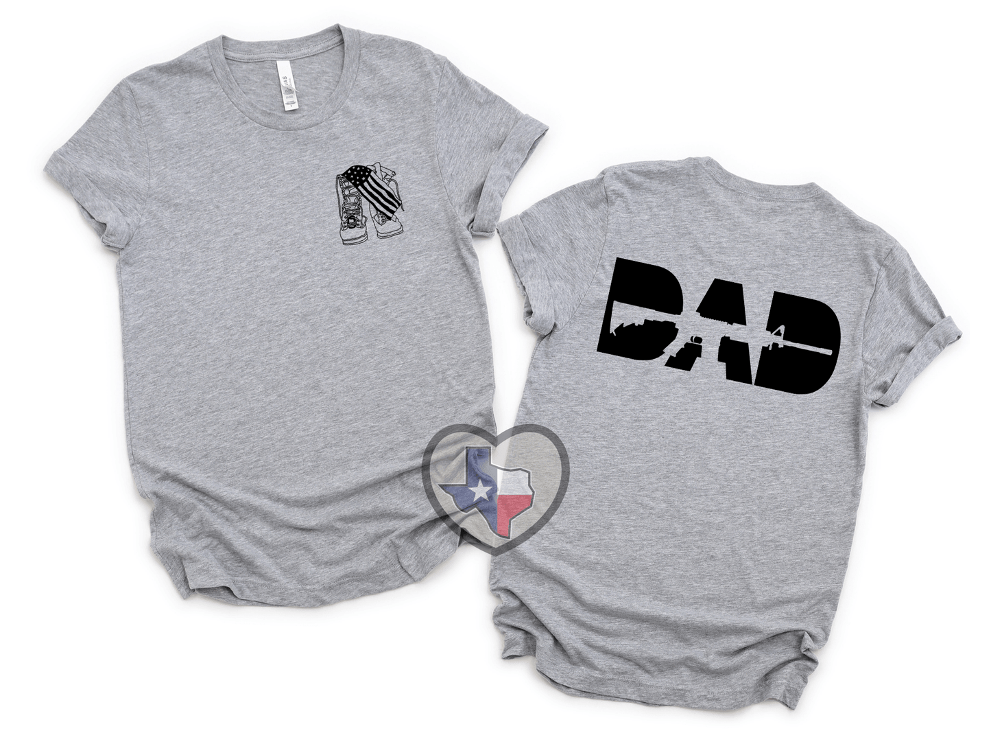 Military Boots Pocket Size - Texas Transfers and Designs