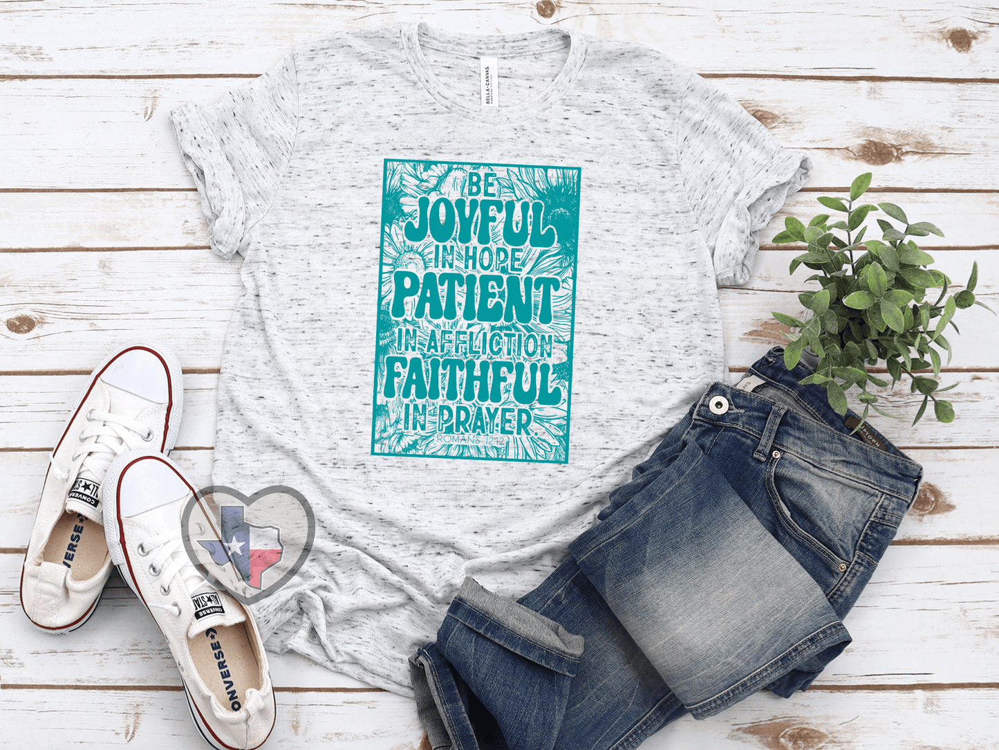 Be Joyful In Hope (TEAL) *EXCLUSIVE* - Texas Transfers and Designs