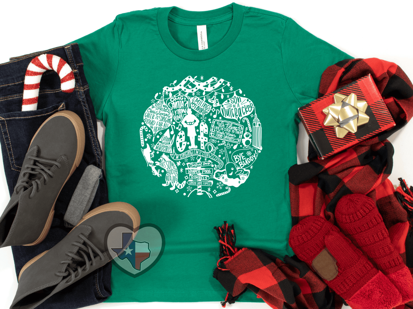 Elf Collage - Texas Transfers and Designs