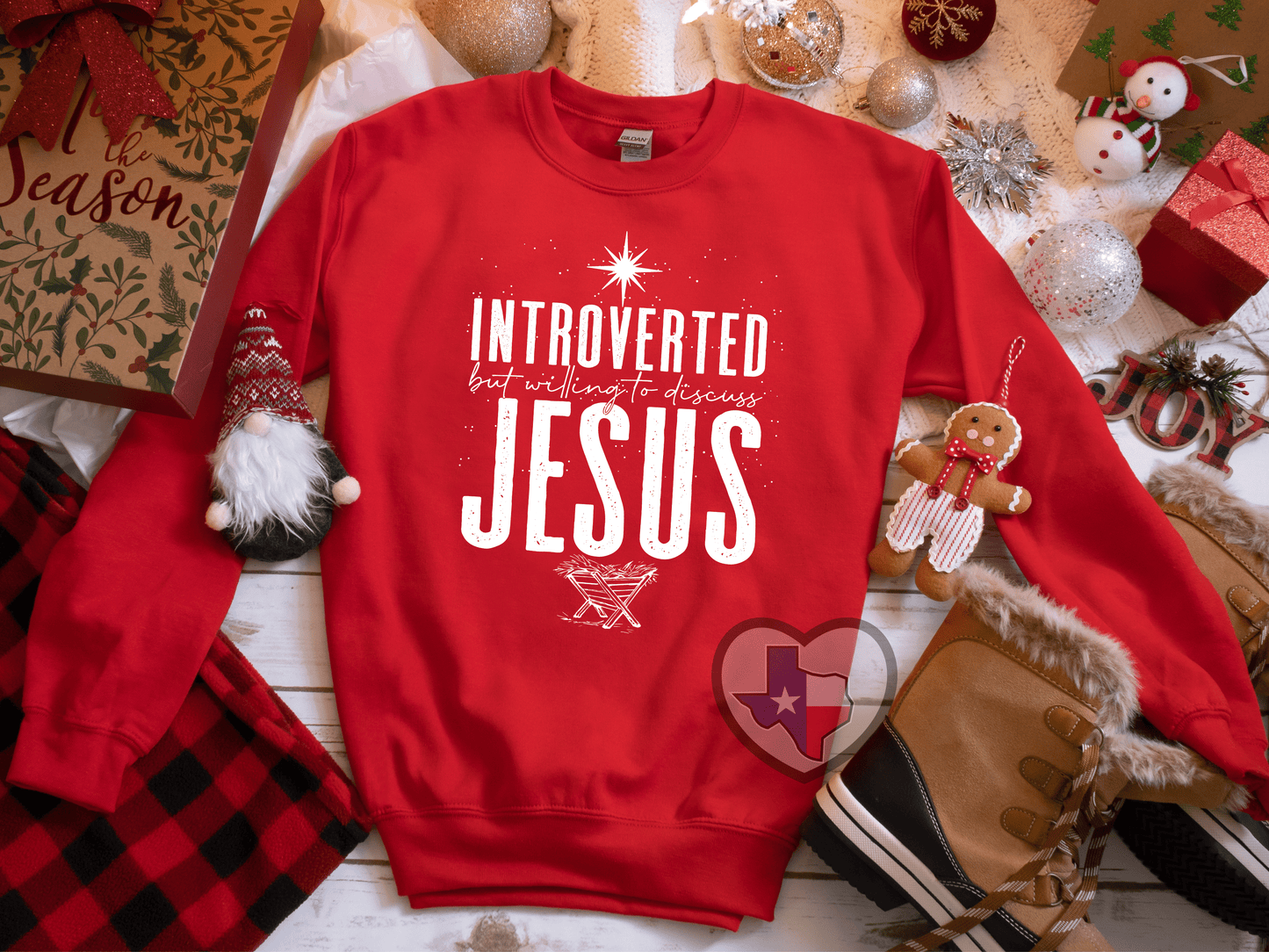 Introverted But Willing To Discuss Jesus *EXCLUSIVE - Texas Transfers and Designs
