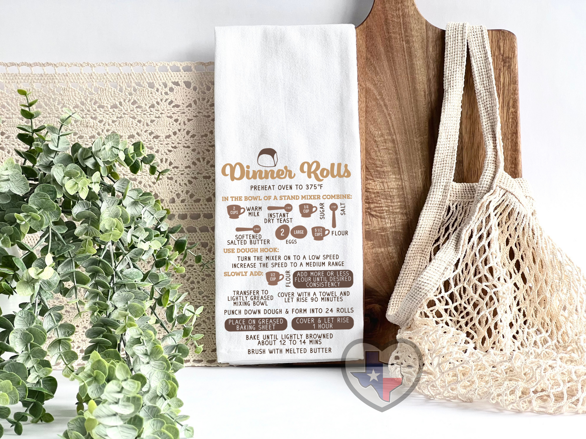 Dinner Roll Recipe DTF - Texas Transfers and Designs