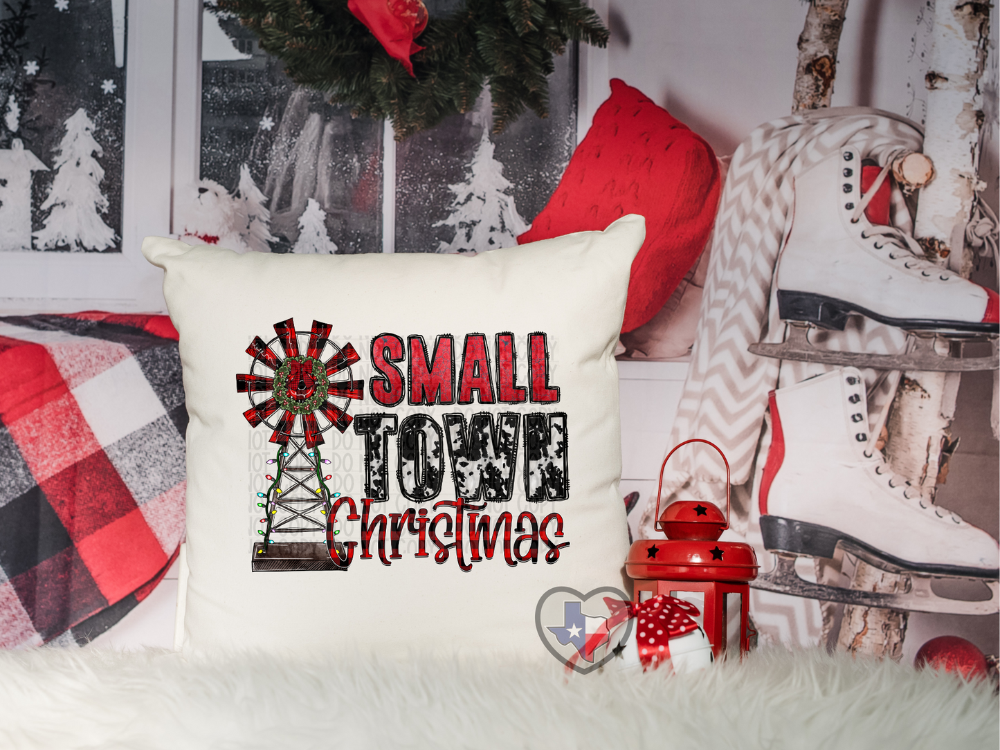 Small town Christmas HIGH HEAT - Texas Transfers and Designs