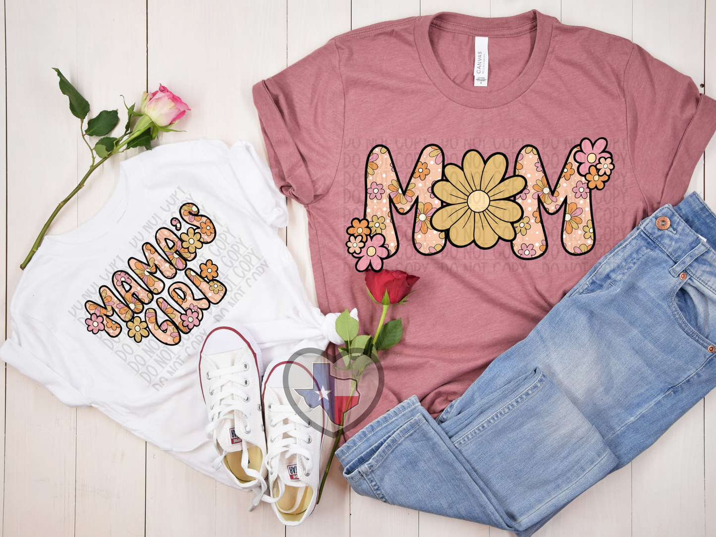 Girl Mom/Mama's Girl DTF - Texas Transfers and Designs