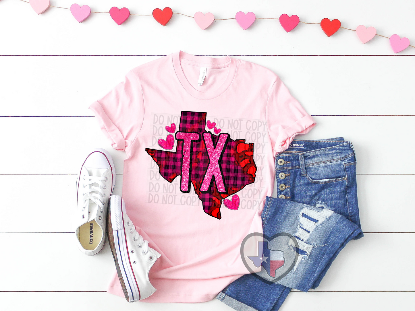 Texas Valentine HIGH HEAT - Texas Transfers and Designs