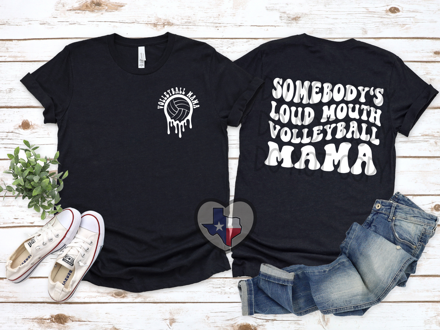 Loud Mouth Volleyball Mama - Texas Transfers and Designs