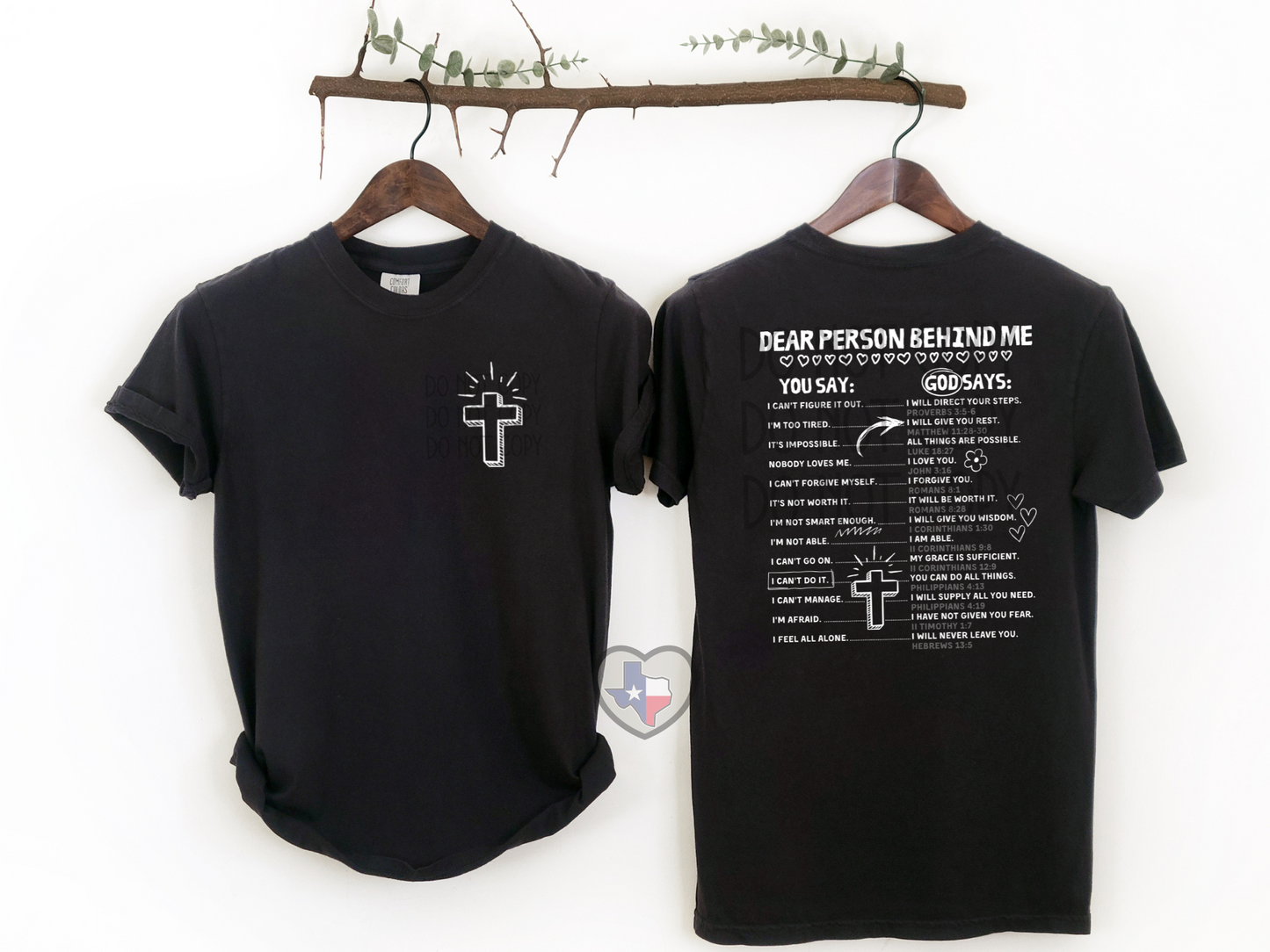 Dear Person Behind Me (Verses) - Texas Transfers and Designs
