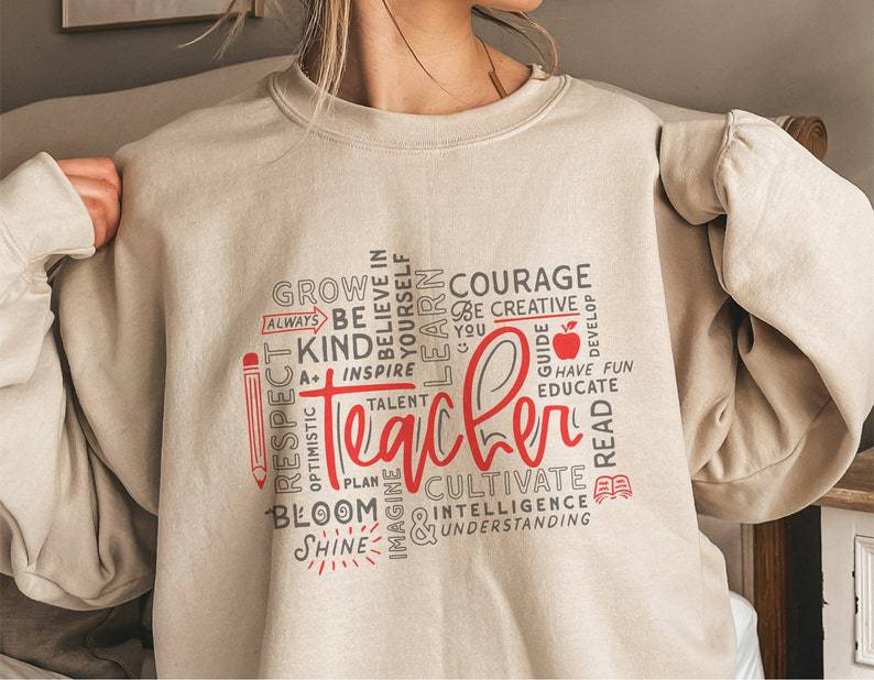 Teacher Word Art - Texas Transfers and Designs