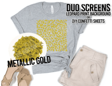 Metallic Gold Leopard Sheet - Texas Transfers and Designs