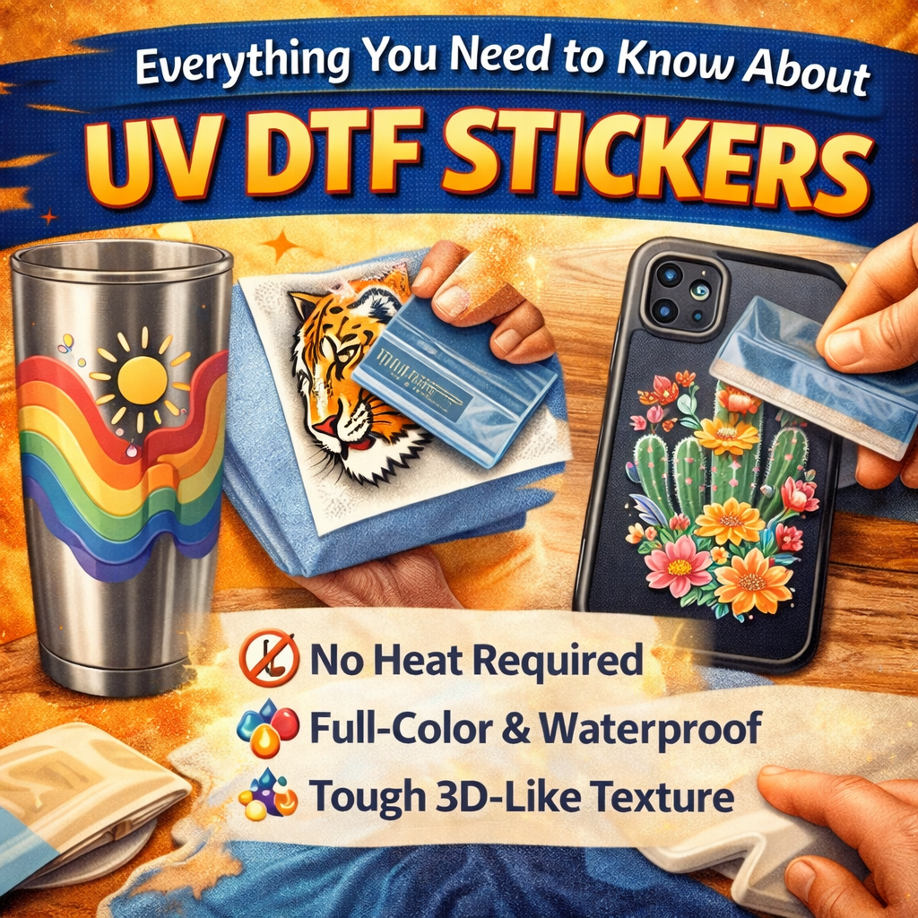 Everything You Need to Know About UV DTF Stickers - Texas Transfers and ...