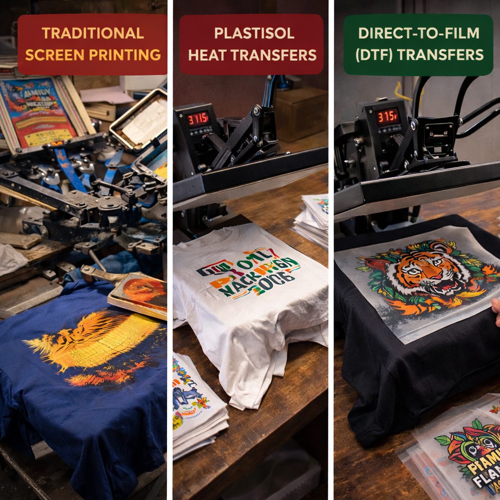 Evolution of Custom Transfers: Screen Print to DTF