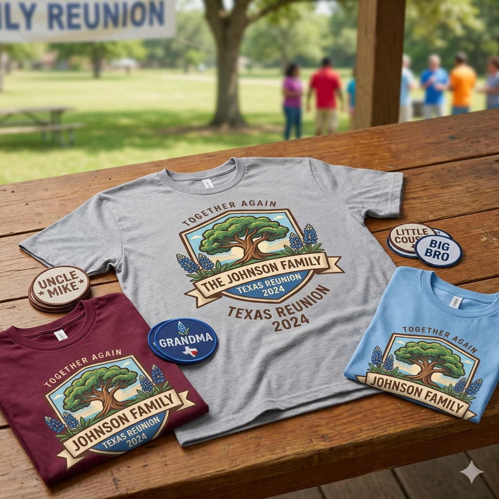 How to Create Family Reunion Shirts Using DTF Transfers
