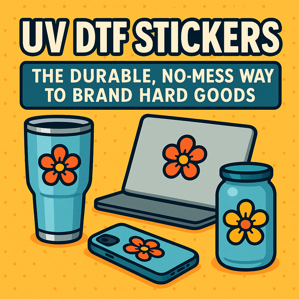 UV DTF Stickers: The Durable, No-Mess Way to Brand Hard Goods