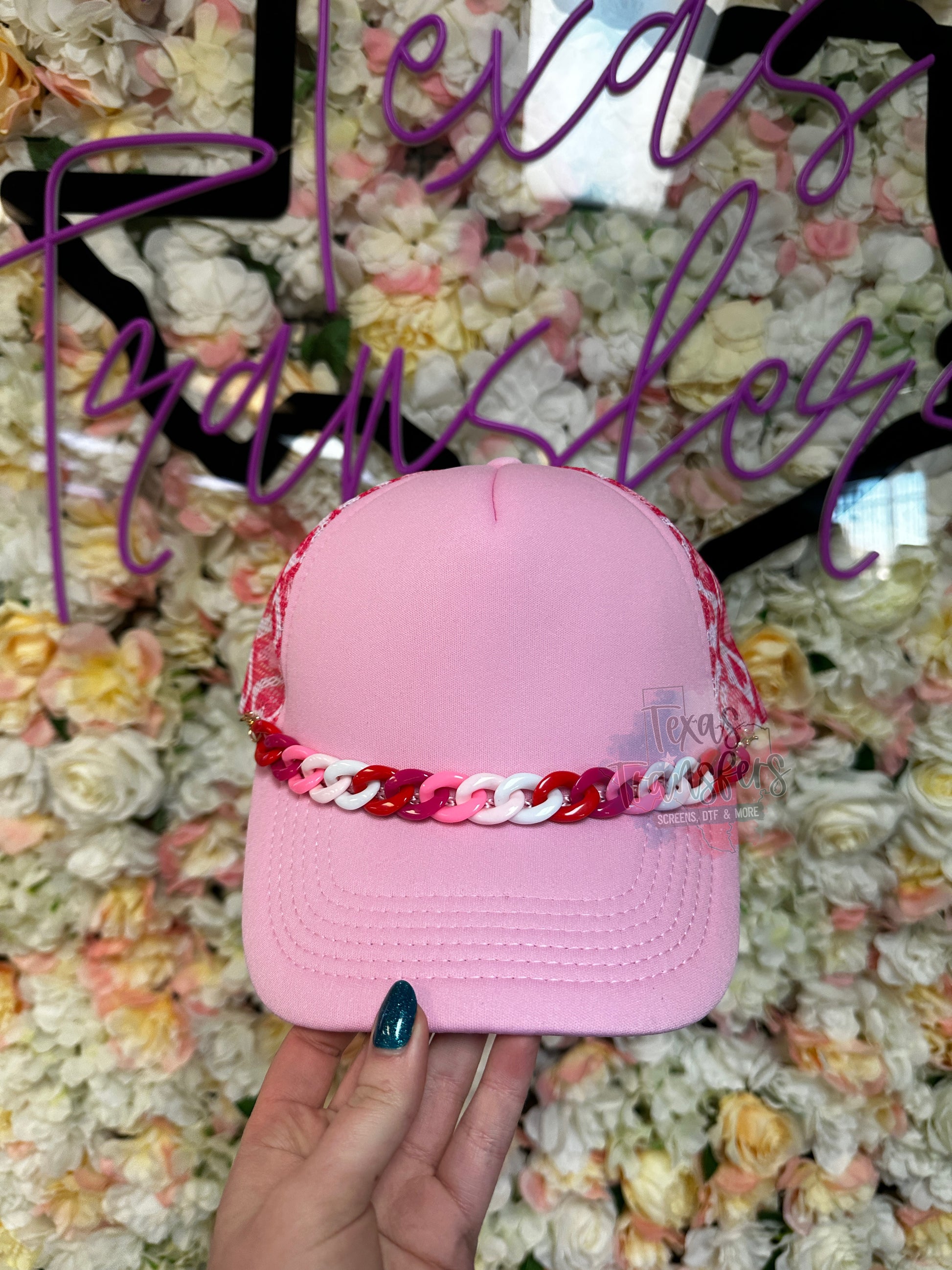 Valentines Hat Chains (Multiple Options) - Texas Transfers and Designs