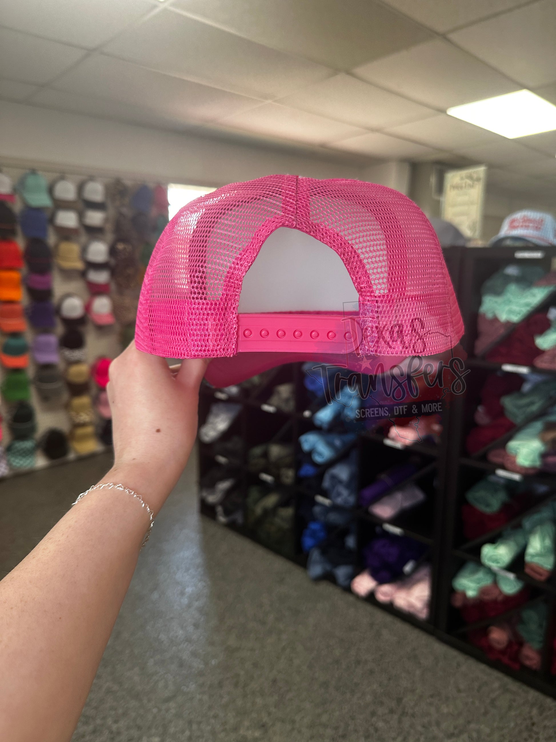 Tropical Collage Brim Trucker Hat - Texas Transfers and Designs