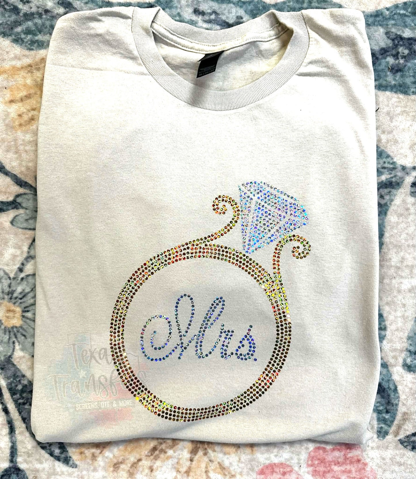 Mrs. Ring Spangle Transfer - Texas Transfers and Designs