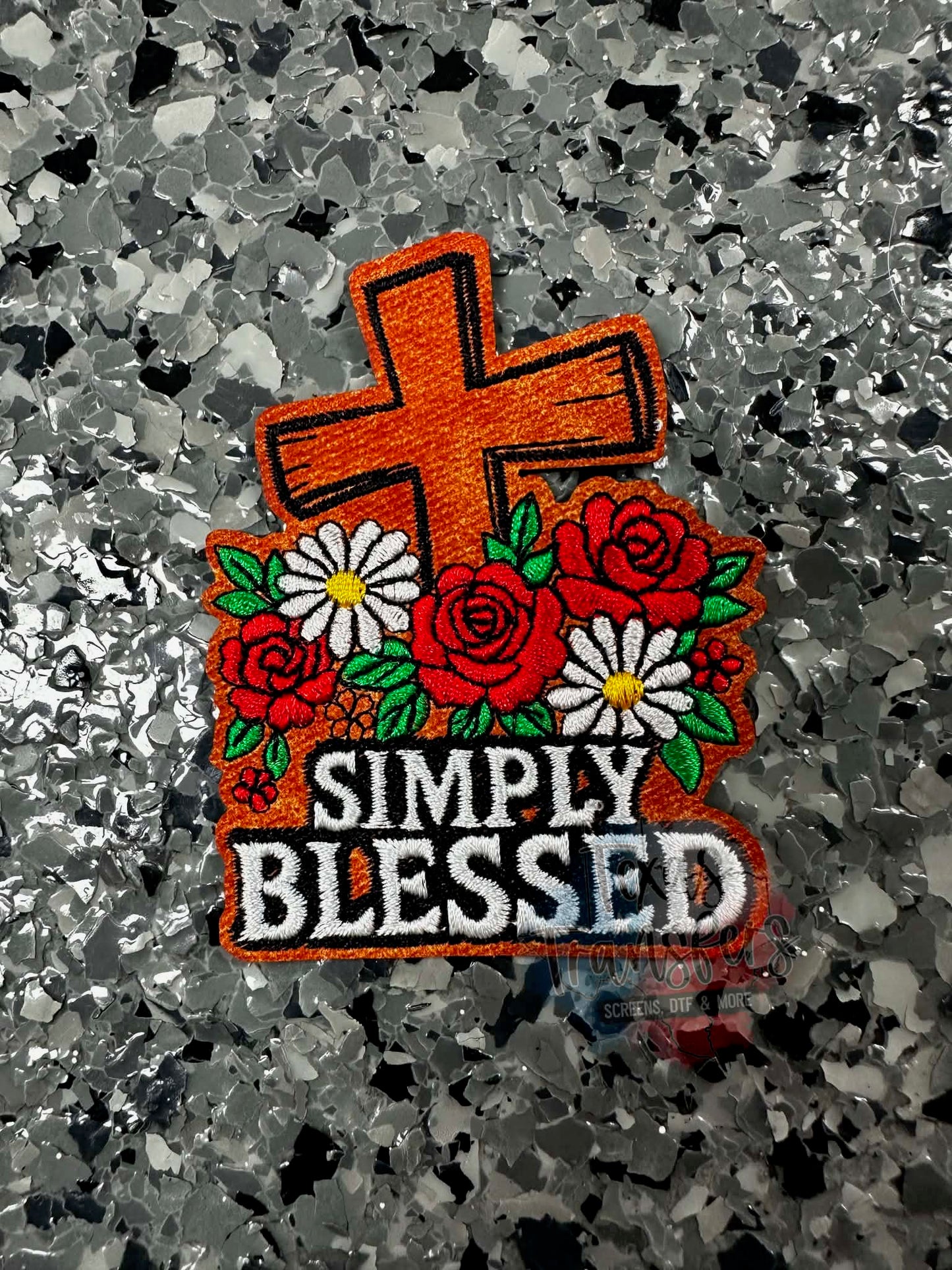 Simply Blessed Iron-On Patch