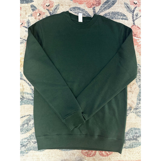 Forest Green Crewneck Sweatshirt - Texas Transfers and Designs