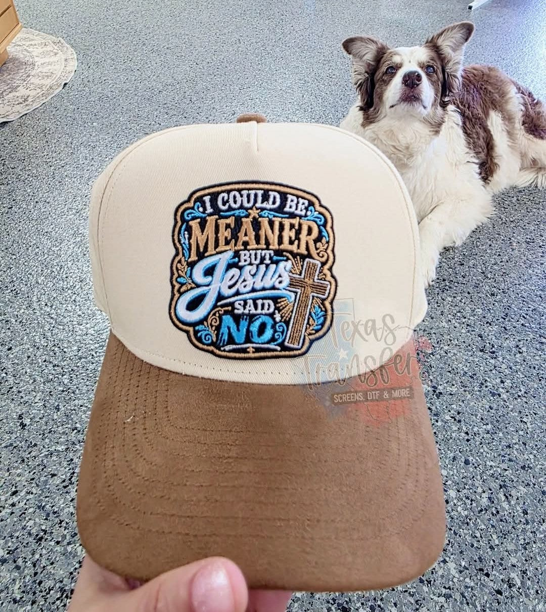 "I Could Be Meaner but Jesus Said No" Hat (Multiple Options)