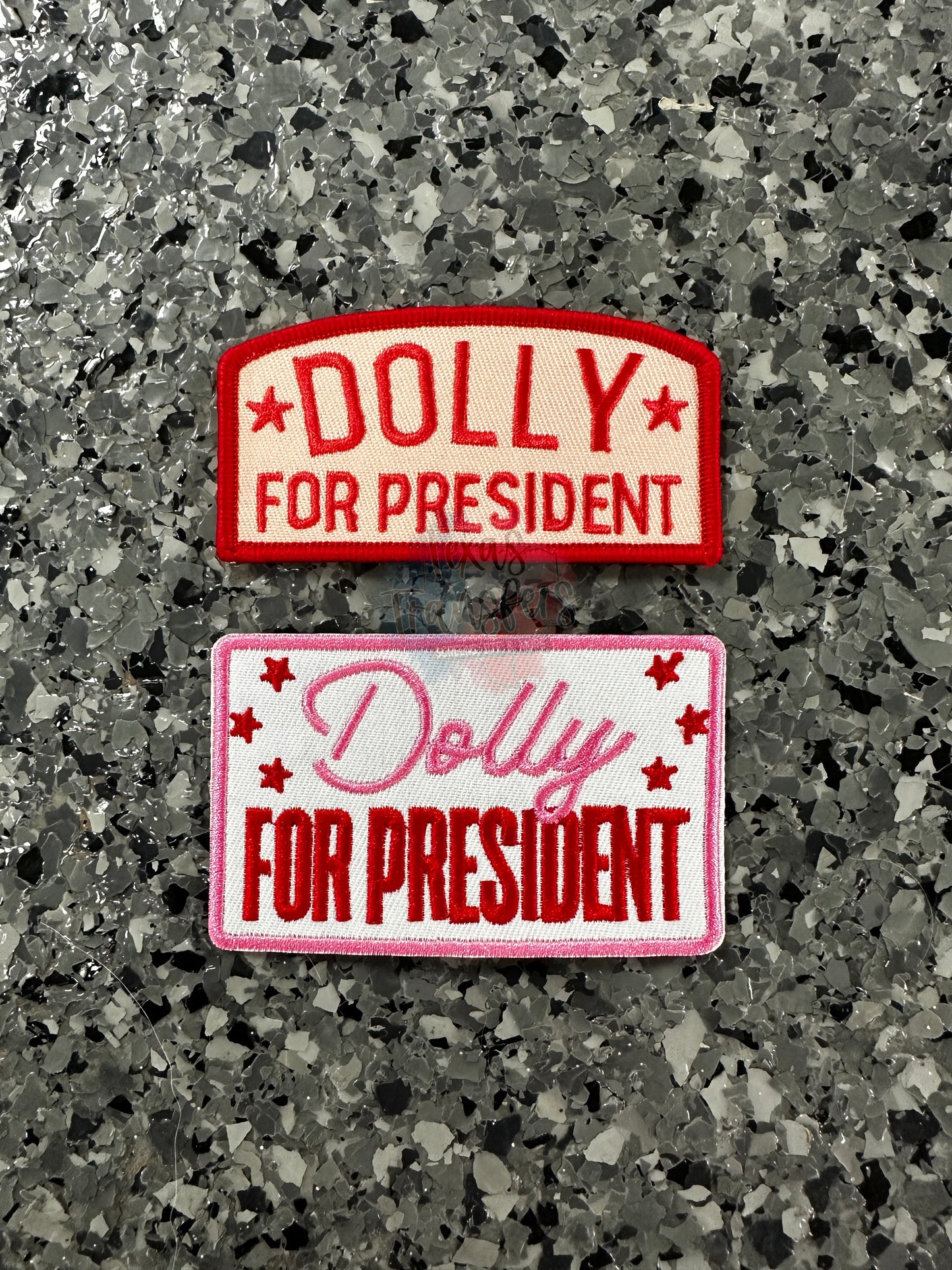 Dolly for President (Multiple Options) Iron-On Patch