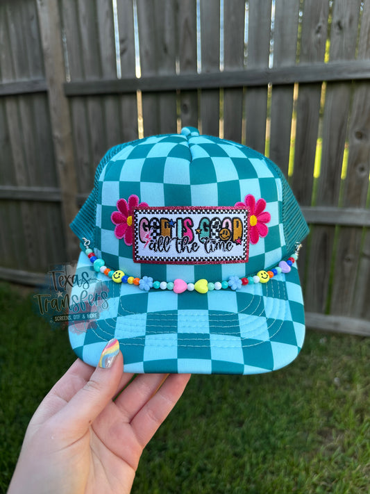 God is Good *Completed Hat* - Texas Transfers and Designs