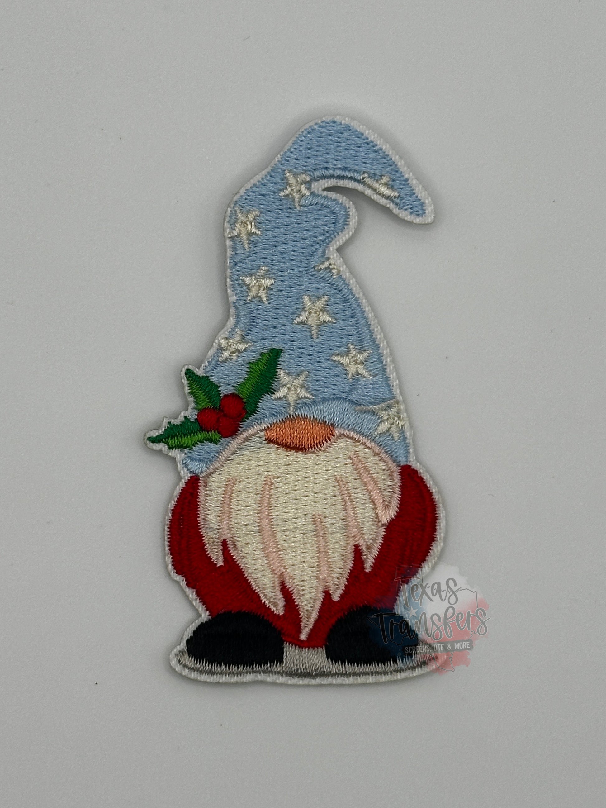 Christmas Gnome Iron-On PATCH (Multiple Options) - Texas Transfers and Designs