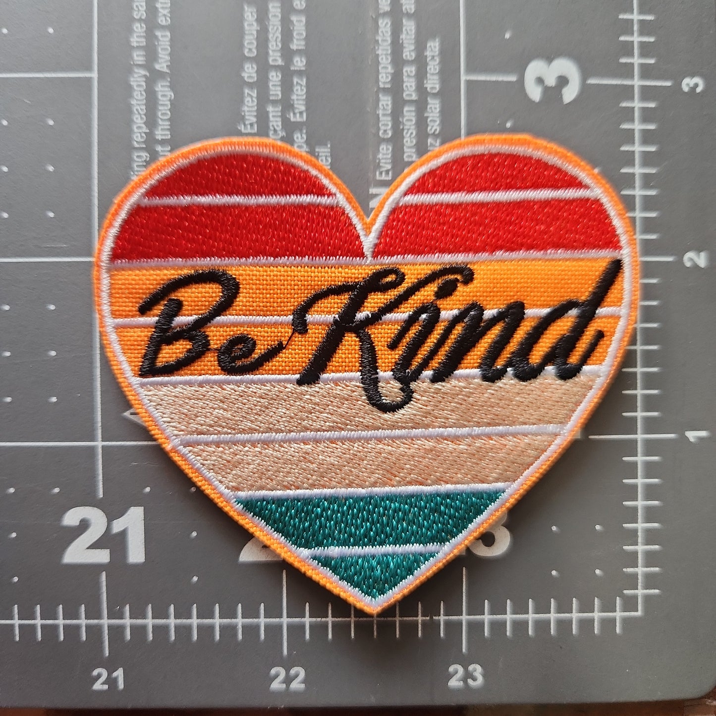 Be Kind Heart Iron-On PATCH - Texas Transfers and Designs