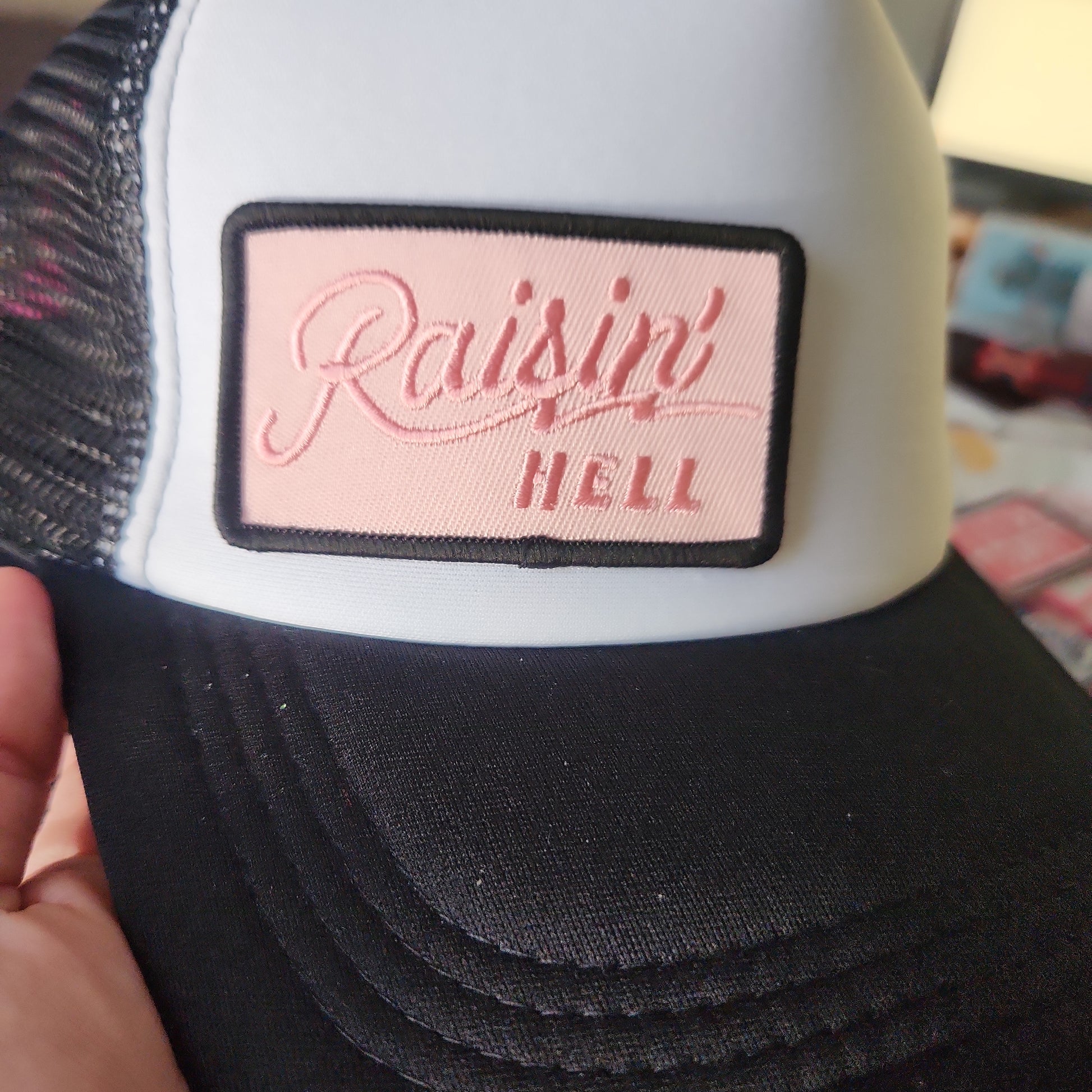 Raisin' Hell Iron-On PATCH - Texas Transfers and Designs