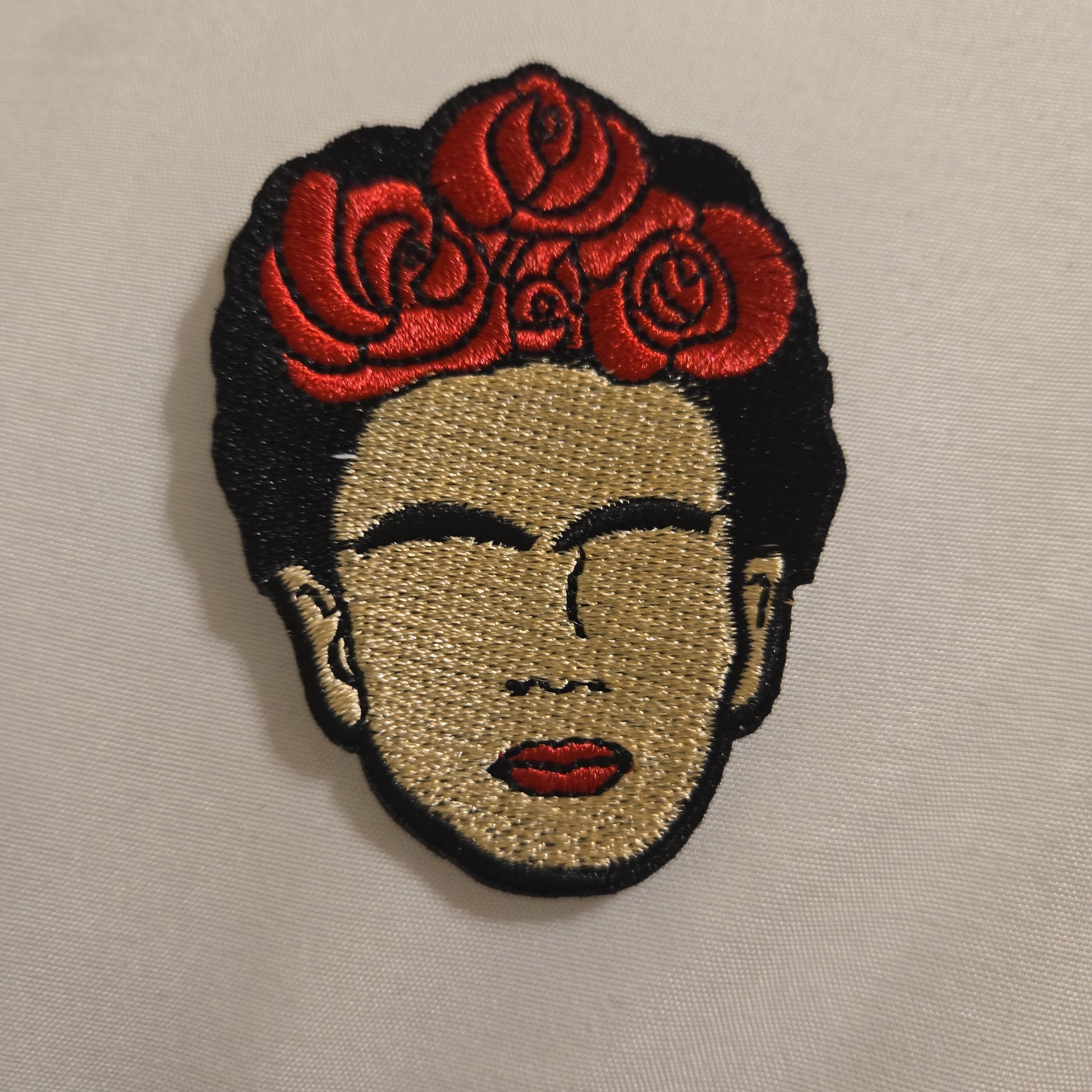 Frida Embroidered Iron-On PATCH – Texas Transfers and Designs