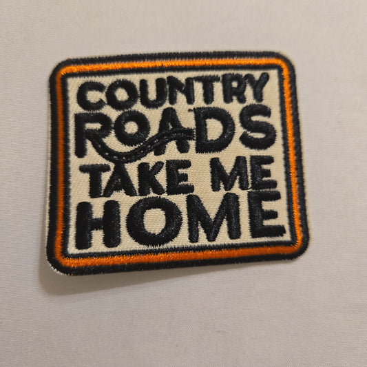 Country Roads Iron-On PATCH - Texas Transfers and Designs