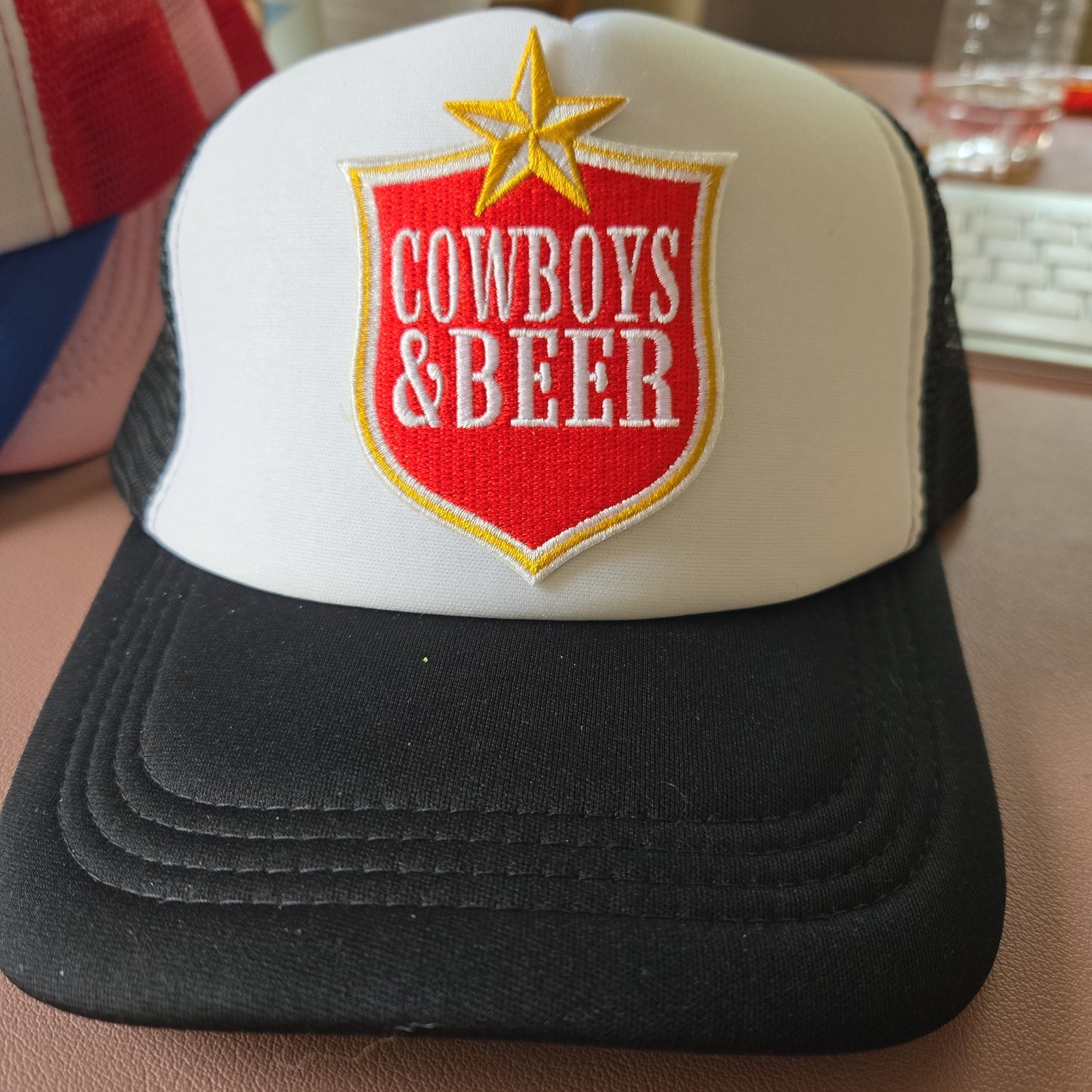 Cowboys and Beer Iron-On PATCH