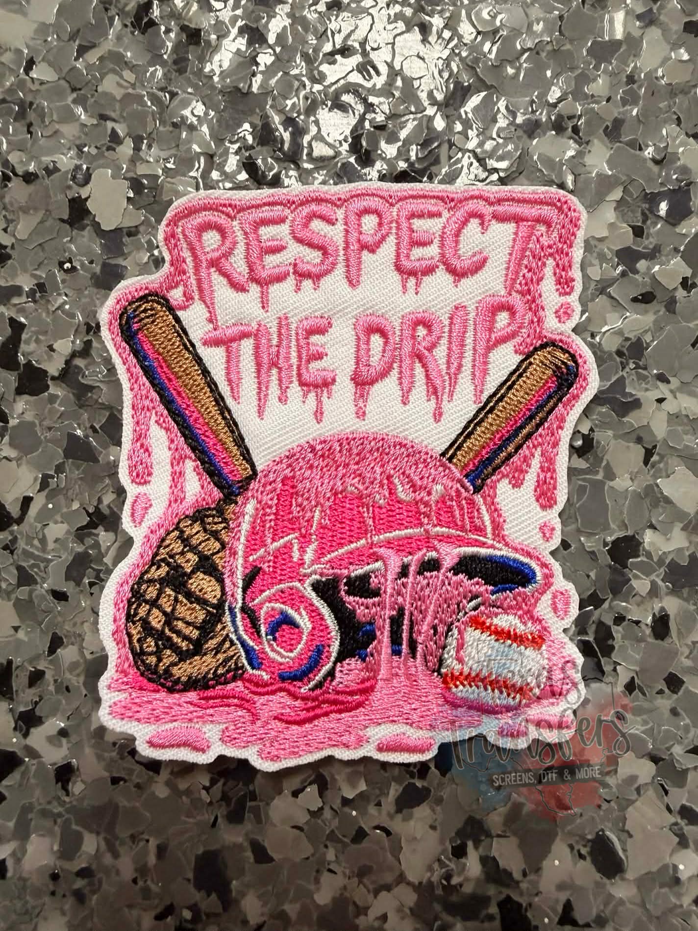 Respect the Drip Iron-On Patch - Texas Transfers and Designs