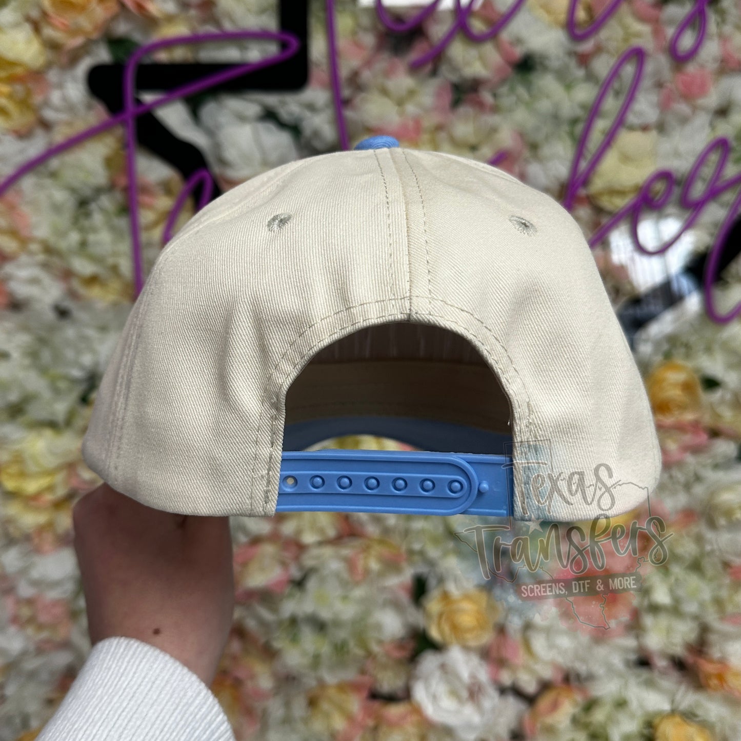 Light Blue Canvas Brim Blank Hat - Texas Transfers and Designs