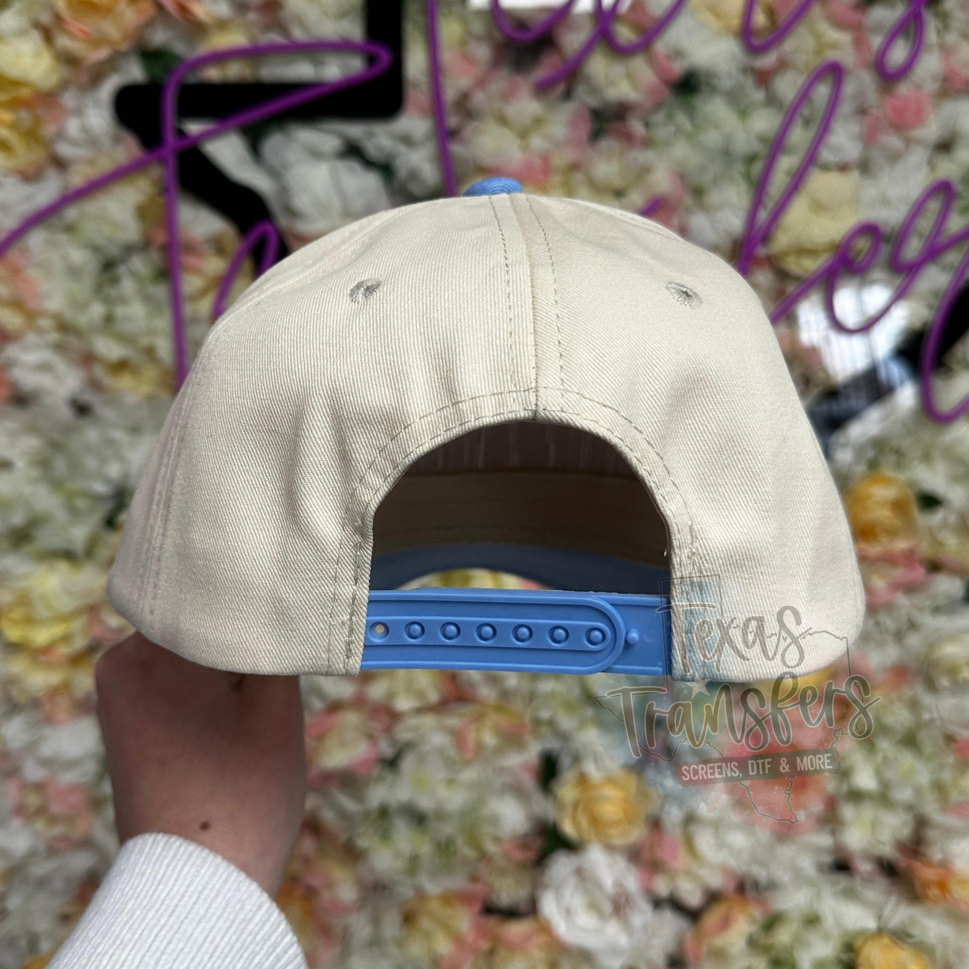 Light Blue Canvas Brim Blank Hat - Texas Transfers and Designs