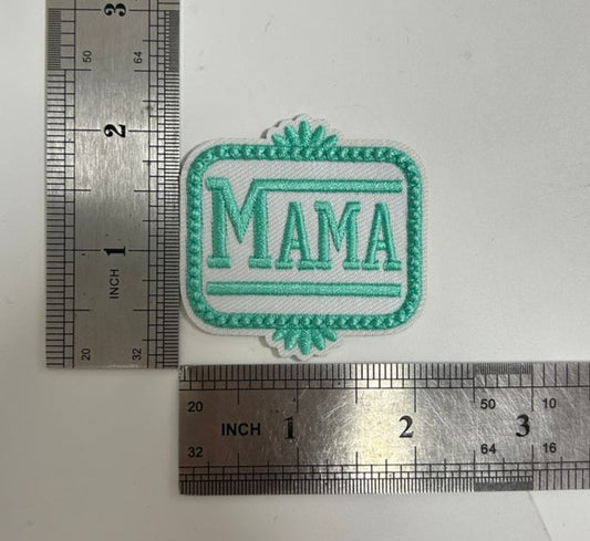 Turquoise Mama Iron-On PATCH *DISCONTINUED* - Texas Transfers and Designs