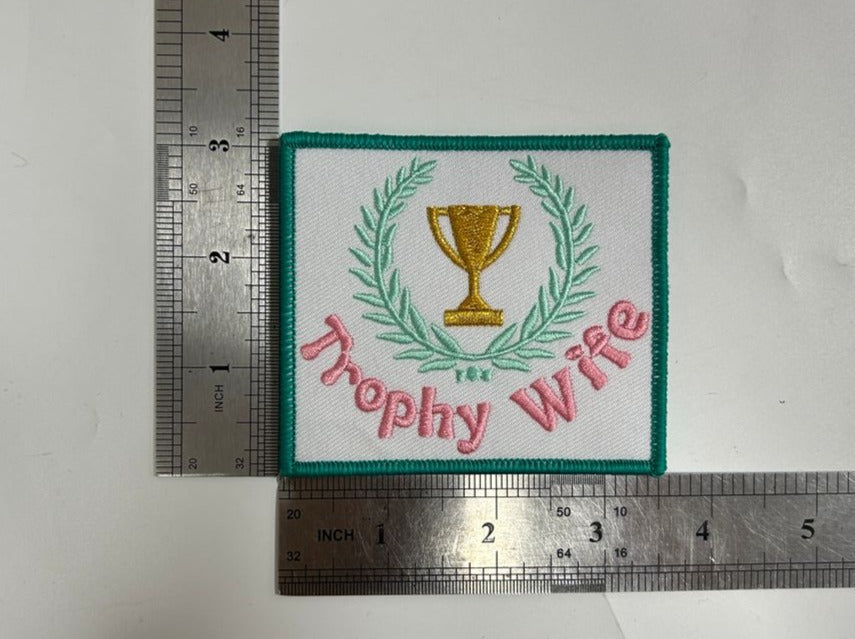 Trophy Wife Iron-On PATCH - Texas Transfers and Designs