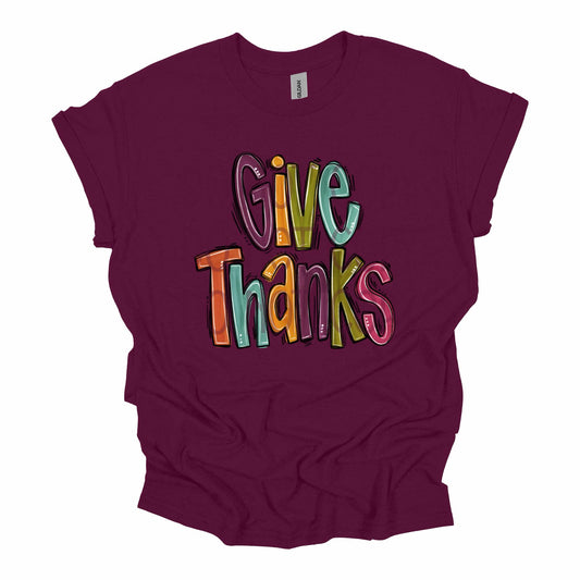 Give Thanks DTF - Texas Transfers and Designs