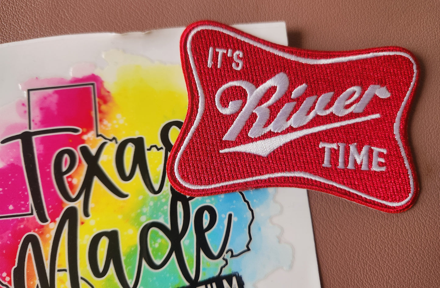 River Time Iron-On PATCH