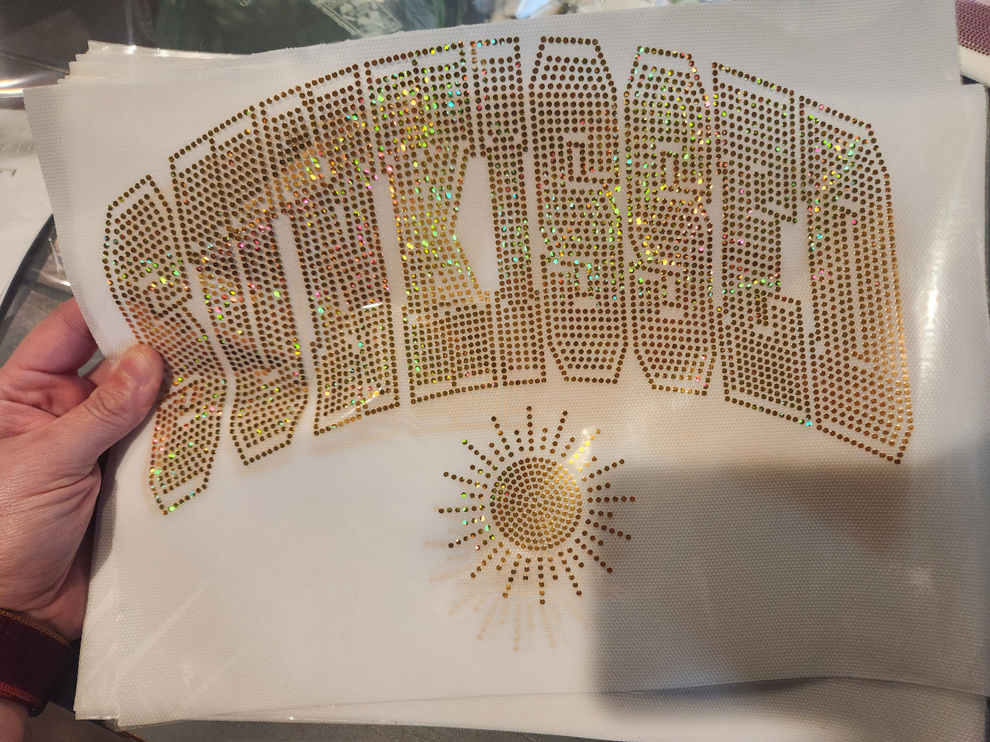 Sunkissed Gold Spangle Transfer